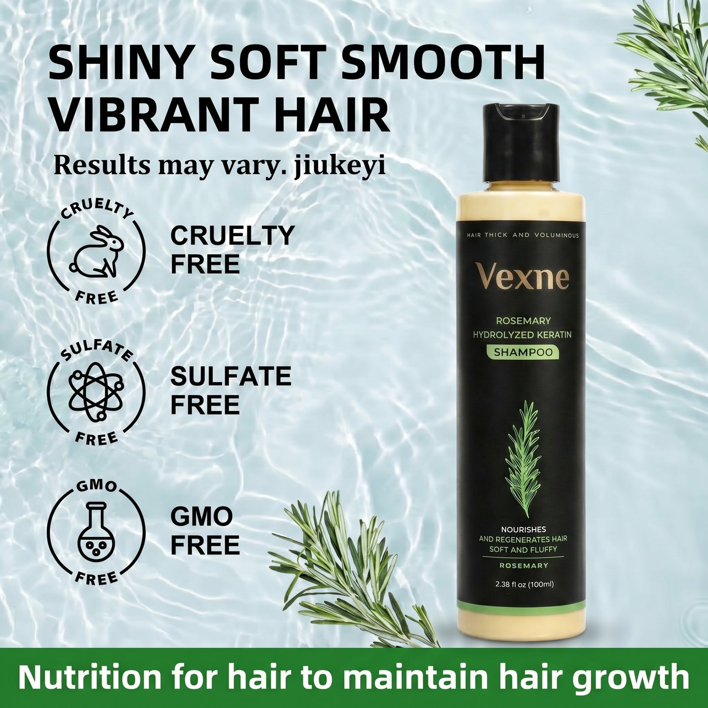 🔥LAST DAY 50% OFF - Vexne® Organic Rosemary Hair Growth Shampoo