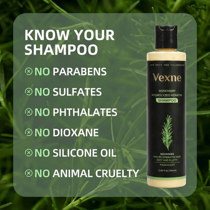 🔥LAST DAY 50% OFF - Vexne® Organic Rosemary Hair Growth Shampoo
