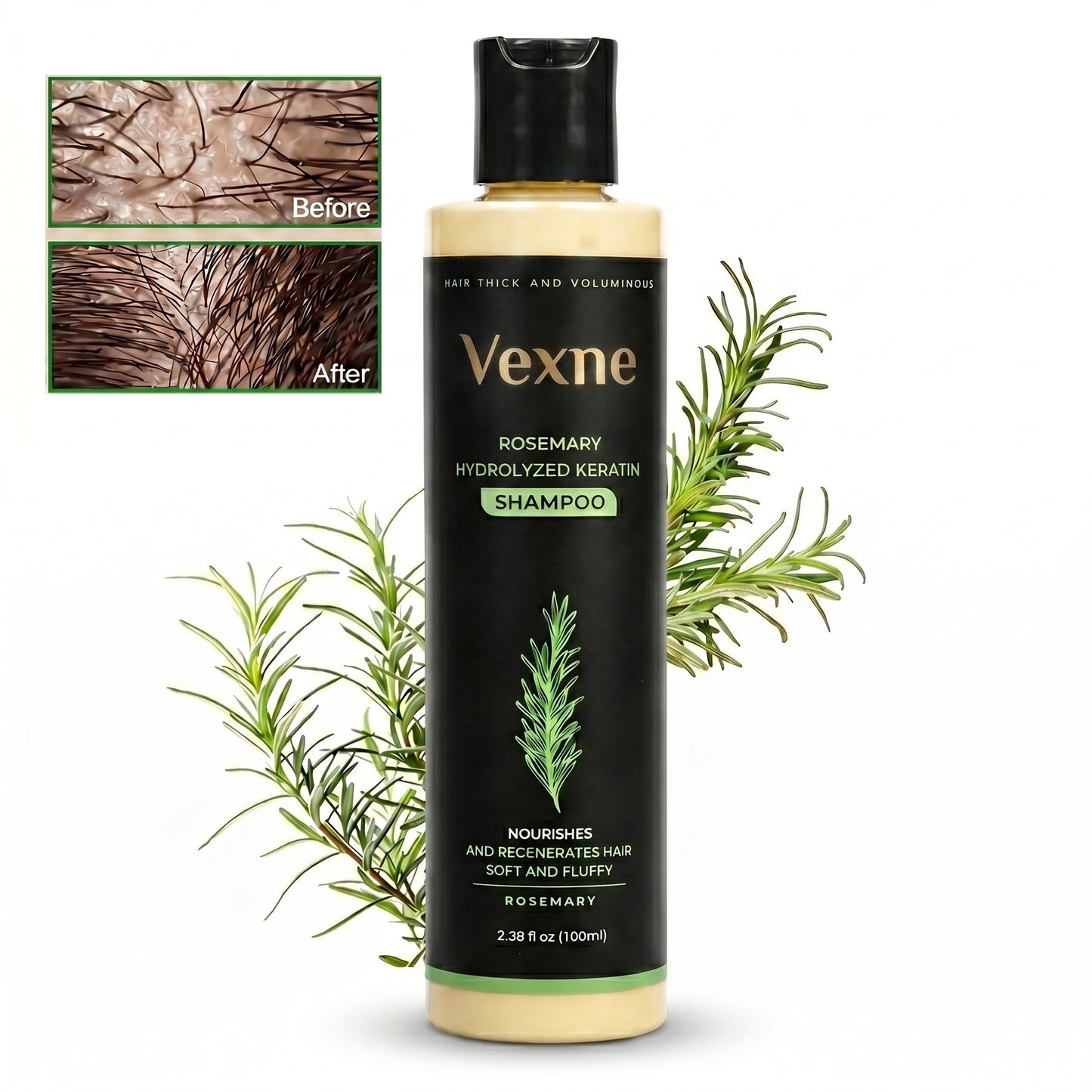 🔥LAST DAY 50% OFF - Vexne® Organic Rosemary Hair Growth Shampoo