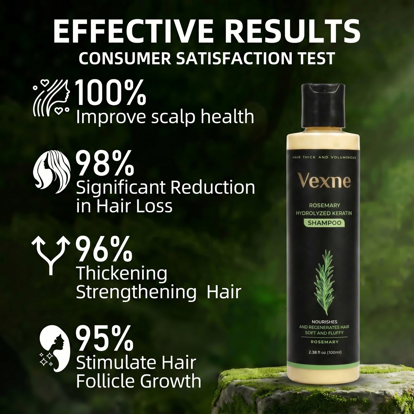 🔥LAST DAY 50% OFF - Vexne® Organic Rosemary Hair Growth Shampoo