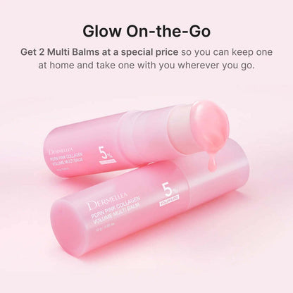 Last Day Buy 1 Get 1 Free Dermellea Korean PDRN Pink Collagen Volume Multi Balm