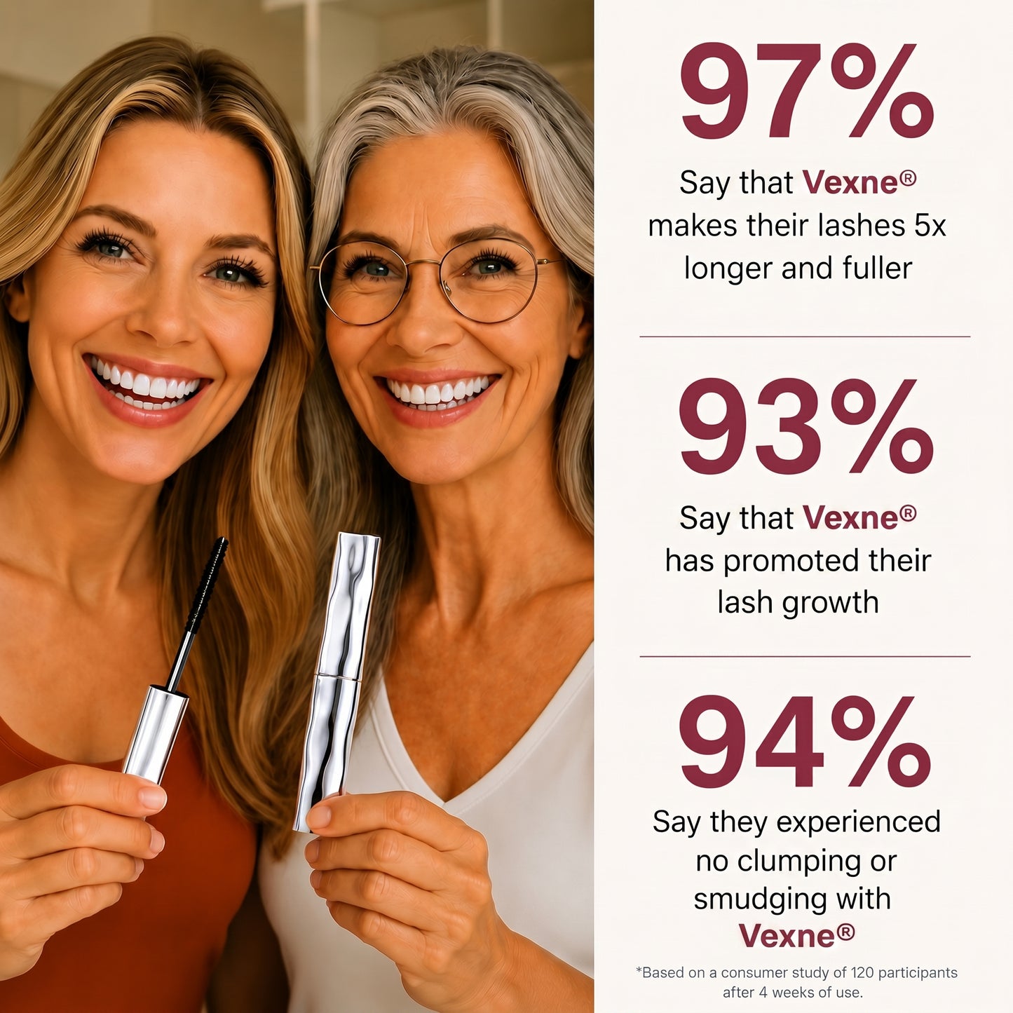 Vexne® Waterproof Fibre Mascara💧  – Volume & Length without Clumping for Dramatic Moments
